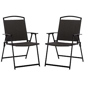 Safavieh Dory Folding Chair 2-Pack, 25" x 22.8" x 35.8"