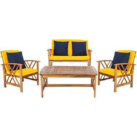 Safavieh Fontana 4-piece Outdoor Living Set