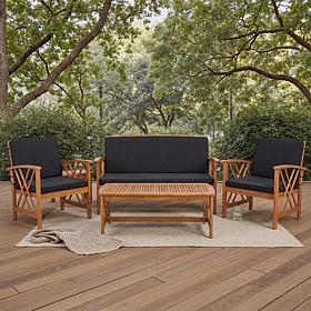 Safavieh Fontana 4-piece Outdoor Living Set