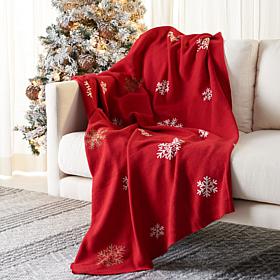 Safavieh Frosty Wish Throw Blanket in Red