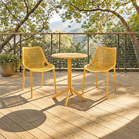 Safavieh Leila Dining Chair 2-Pack in Yellow