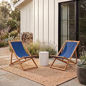 Safavieh Loren Set of 2 Foldable Sling Chairs