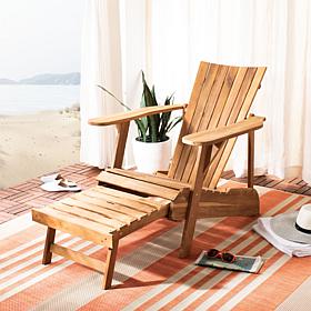 Safavieh Merlin Adirondack Chair with Retractable Footrest