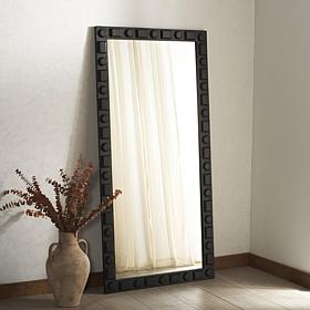 Safavieh Odette 31" Black MDF and Veneer Mirror
