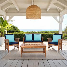Safavieh Rocklin 4-piece Outdoor Living Set