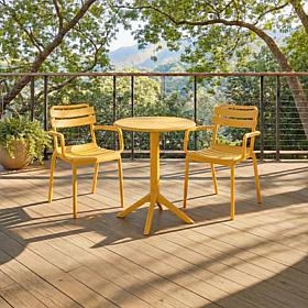 Safavieh Sarah Dining Armchair 2-pack, Yellow, 21.26" x 22.83" x 32...