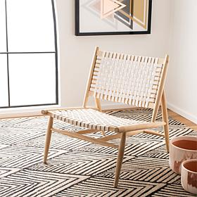 Safavieh Soleil Leather Woven Accent Chair