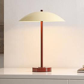 Safavieh Stassi Red and Cream Metal Table Lamp 16"