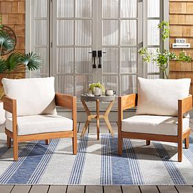 Safavieh Theo Chair 2-Piece Outdoor Set