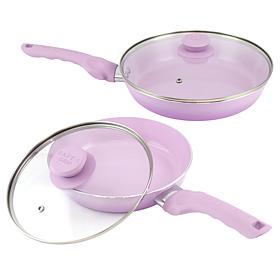 Safe-T-Grip 8" and 10" Deep Skillet Pan Set
