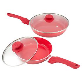 Safe-T-Grip 8" and 10" Deep Skillet Pan Set