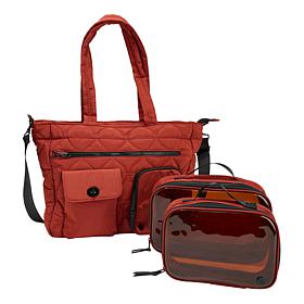 Samantha Brown Anti-Theft Travel Tote with 2-piece Organizers