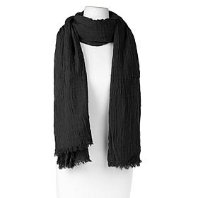 Samantha Brown To-Go Frayed Edge Convertible Scarf Blanket