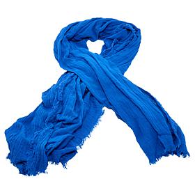 Samantha Brown To-Go Frayed Edge Convertible Scarf Blanket