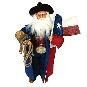 Santa's Workshop 15" Texas Cowboy Santa 