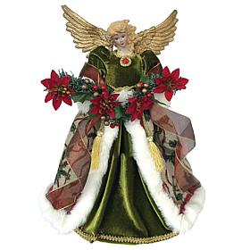 Santa's Workshop 16" Poinsettia Angel Tree Topper 