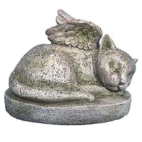 Santa's Workshop Remembrance Kitty Angel Statue