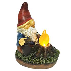 Santa's Workshop Solar Campfire Gnome