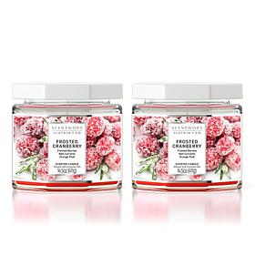 ScentWorx by Slatkin + Co. 2-Pack 14.5 oz. Frosted Cranberry Candles