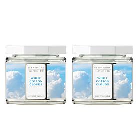 ScentWorx by Slatkin + Co. 2-Pack 14.5 oz White Cotton Clouds Candles