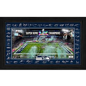 Seattle Seahawks Super Bowl LX Champions Signature Frame 12" x 20"
