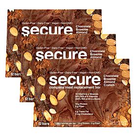 Secure Complete Meal Replacement Bars - 36-count