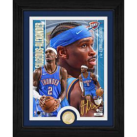 Shai Gilgeous-Alexander 13"x16" Framed Collectible with Bronze Coin