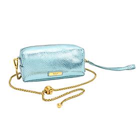 Sharif Legacy 100% Leather Caviar Snake Pouchetta