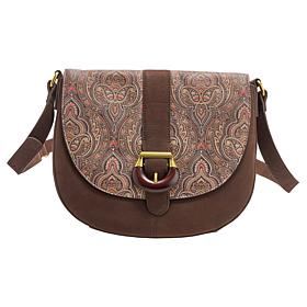 Sharif Legacy Nubuck Leather Saddle Bag