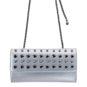 Sharif Legacy Studded Leather Wallet with Detachable Strap