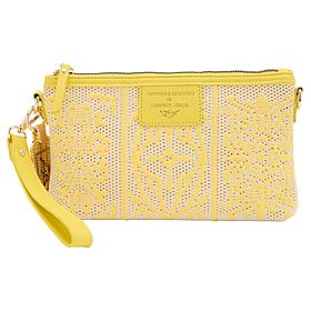 Sharif Sicily Tile Embroidered Wristlet Clutch