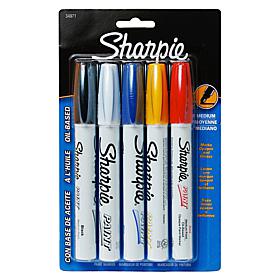Sharpie Paint Oil-Based Paint Markers Medium Set of 5