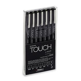 ShinHan Assorted Black Touch Liner Set of 7