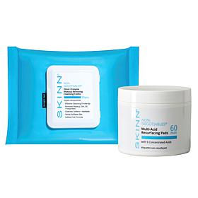 SKINN 2pc Resurfacing Pads & Makeup Remover Cloths Set Auto-Ship®