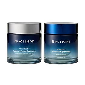 SKINN Age Reset Advanced Night Cream + Age Reset Day Cream w SPF