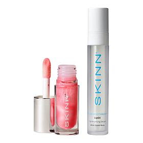 SKINN Divine Elixir Blush Lip Oil and Non-Negotiables Lip 6X Serum