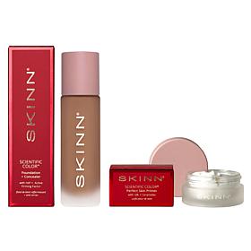 SKINN Scientific Color Warm Sand Primer and Foundation Set AS