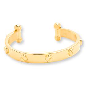 Soave Oro 14K Gold Electroform Nail Head Stud Cuff Bracelet