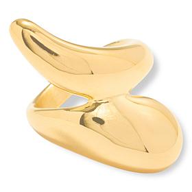 Soave Oro 14K Gold Electroform Polished Bypass Ring