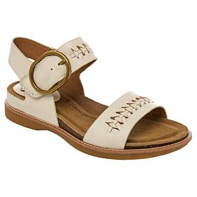 Sofft® Bali II Leather Woven Detail Sandal