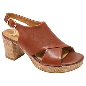 Sofft® Leather Platform Slingback Sandal