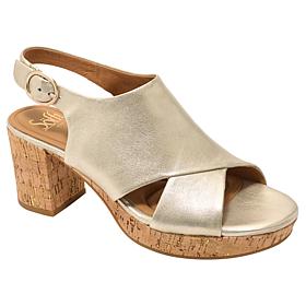 Sofft® Leather Platform Slingback Sandal