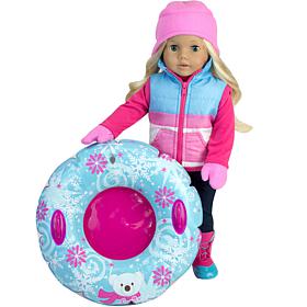 Sophia's by Teamson Kids Vest, Hat, Mittens & Tube Set for 18" Dolls