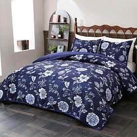 South Street Loft Floral Mink Quilt Set 