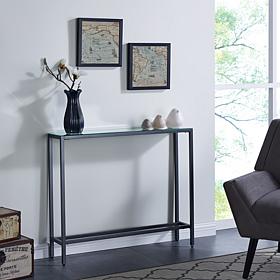 Southern Enterprises Pinsley Narrow Console Table - Gunmetal