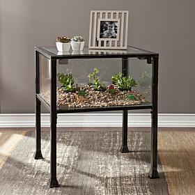 Southern Enterprises Terrarium Display End Table