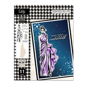 Stamps by Me Fashion Icon Lily Stamp, Die and Stencil 11-piece Set