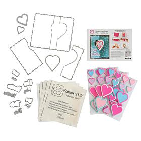 Stamps of Life Heart-Design Flip-It Card Kit