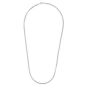 Sterling Silver 2.2mm Polished Round Box Chain Necklace - 22"