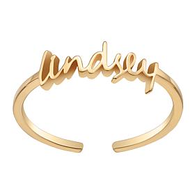 Sterling Silver Petite Name Ring